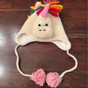 Colorful Unicorn Knit Hat for Kids